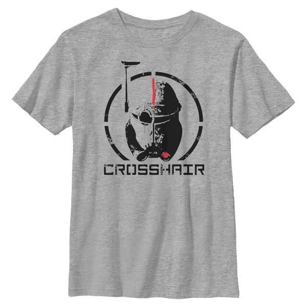 Aperçu: Star Wars - The Bad Batch - Big Face Crosshair - Enfant T-shirt - Gris chiné - Devant