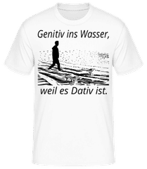 Genitiv Ins Wasser · Männer Basic T-Shirt