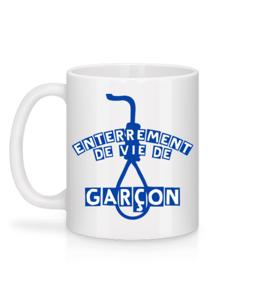 Aperçu: Enterrement De Vie De Garçon - Mug en céramique blanc - Blanc - Derrière