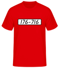 Beagle Boys 176-716 - Pánske basic tričko - Červená - Predné