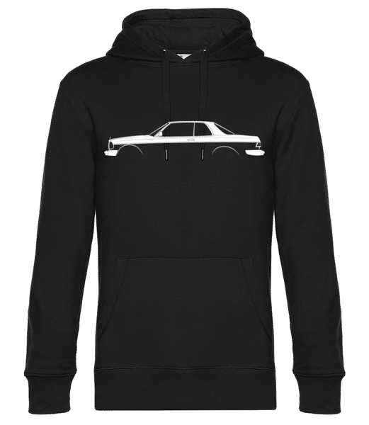 Aperçu: 'Mercedes-Benz 280 CE C123' Silhouette - Sweat à capuche premium Unisexe - Noir - Devant