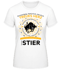 Sternzeichen Stier Orange · Frauen Basic T-Shirt
