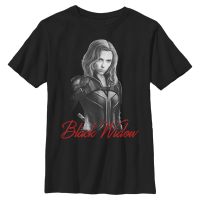 Marvel - Black Widow - Black Widow Mono - Kids T-Shirt - Black - Front
