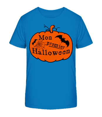 Mon Premier Halloween - T-shirt bio Enfant Stanley Stella 2.0 - Bleu royal - Devant