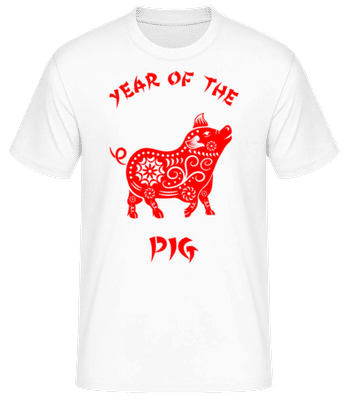 Chinese Zodiac Year Of The Pig - T-shirt standard Homme - Blanc - Devant