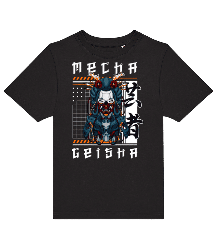 Vorschau: Mecha Geisha - Kinder T-Shirt B&C - Schwarz - Vorne