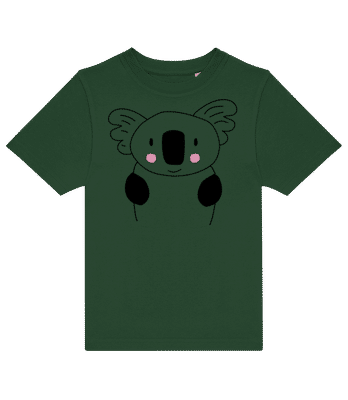 Cute Koala - Dětské tričko B&C - Bottle green - Napřed