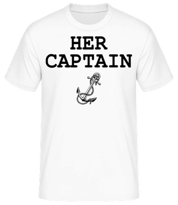 Her Captain - Männer Basic T-Shirt - Weiß - Vorne