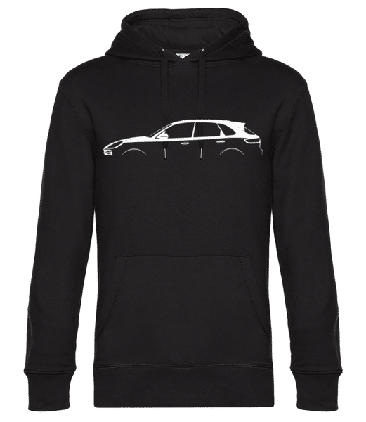 Aperçu: 'Porsche Cayenne S 9YA' Silhouette - Sweat à capuche premium Unisexe - Noir - Devant