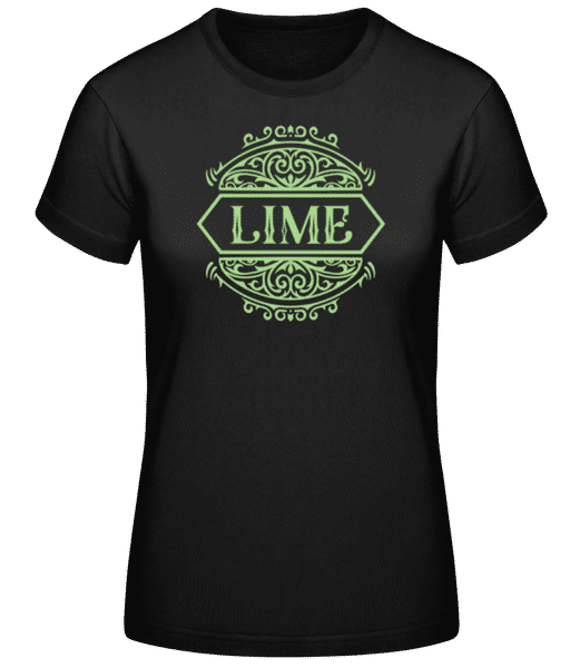 Aperçu: Lime - T-shirt standard Femme - Noir - Devant
