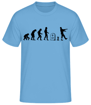 Évolution D'Halloween - T-shirt standard Homme - Bleu clair - Devant