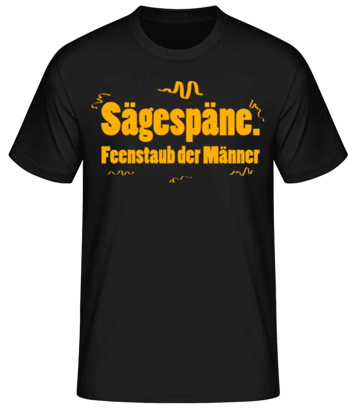 Vorschau: Feenstaub Der Männer - Männer Basic T-Shirt - Schwarz - Vorne