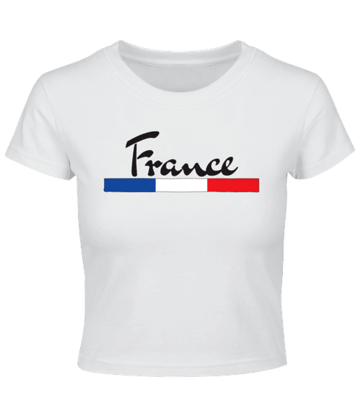 Aperçu: Football France - Crop top - Blanc - Devant