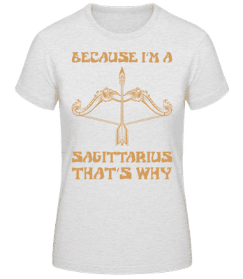 Sagittarius That's Why - T-shirt standard Femme - Gris chiné - Devant