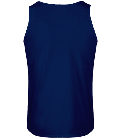 Men's Gildan Tank Top - Navy - Back