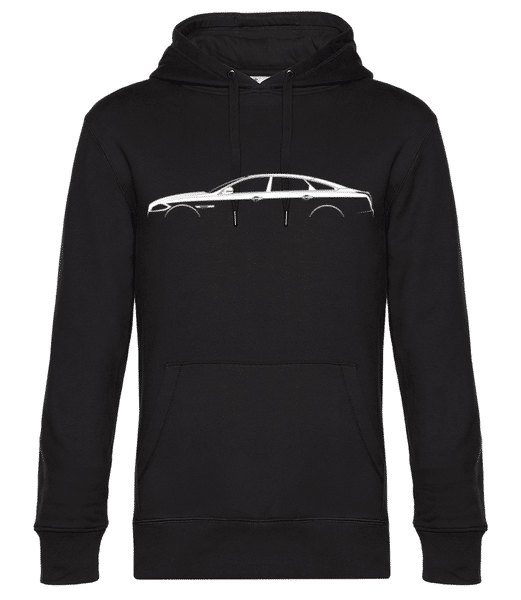 Aperçu: 'Jaguar XJ L (X351)' Silhouette - Sweat à capuche premium Unisexe - Noir - Devant
