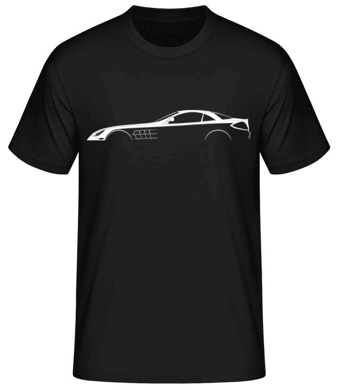 Preview: 'Mercedes SLR McLaren C199' Silhouette - Men's Basic T-Shirt - Black - Front