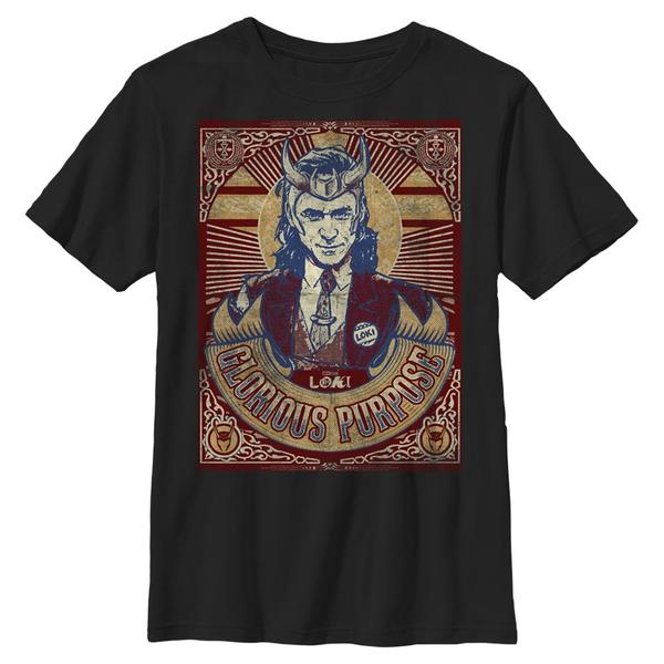 Aperçu: Marvel - Loki - Loki Glorious Purpose - Enfant T-shirt - Noir - Devant
