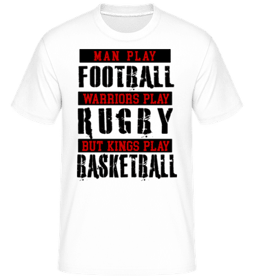 Kings Play Basketball -  Shirtinator Men's T-Shirt - White - Front