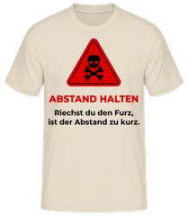 Abstand Halten Kurz Furz · Männer Basic T-Shirt