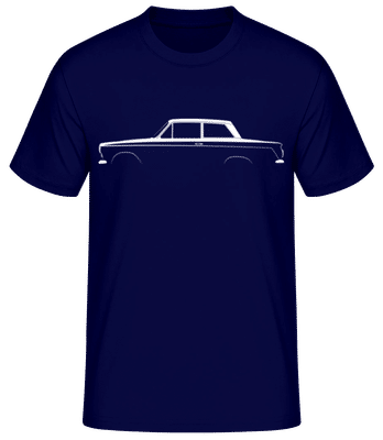 'Ford Cortina Mk I' Silhouette - Männer Basic T-Shirt - Marine - Vorne