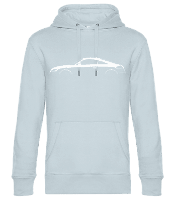 'Audi TT 2006' Silhouette - Unisex premium mikina - Svetlo modrá - Predné