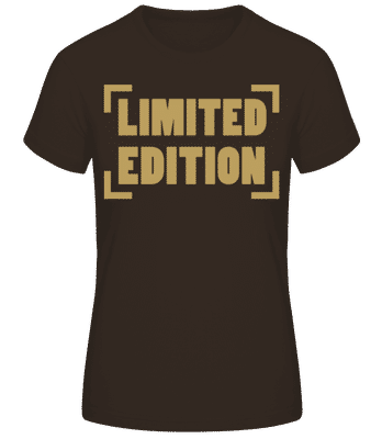 Limitovaná edícia - Dámske basic tričko - Hnedá - Predné