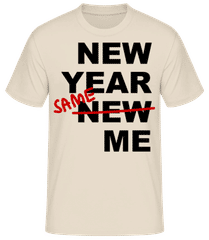 New Year Same Me Black · Men's Basic T-Shirt