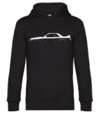 'Nissan Skyline GT-R (R32)' Silhouette - Men’s Standard Hoodie - Black - Front