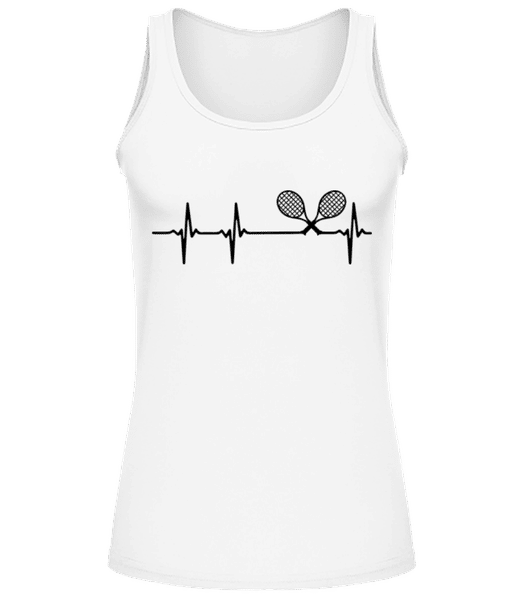 Aperçu: Pulsation Tennis - Débardeur Femme - Blanc - Devant