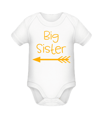 Big Sister - Body ecológico para bebé - Blanco - delante