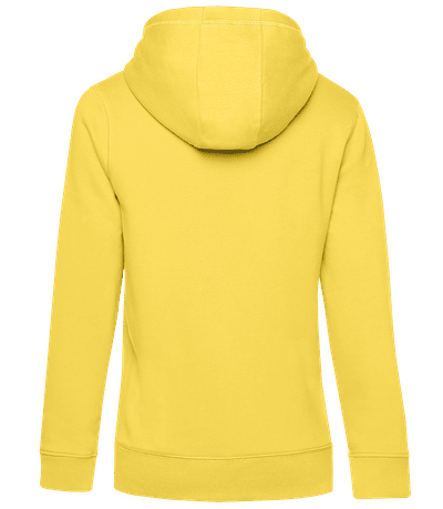 Sweat à capuche standard pour femme - Jaune - Derrière
