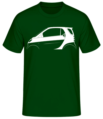 'Smart Fortwo (W450)' Silhouette - Männer Basic T-Shirt - Flaschengrün - Vorne