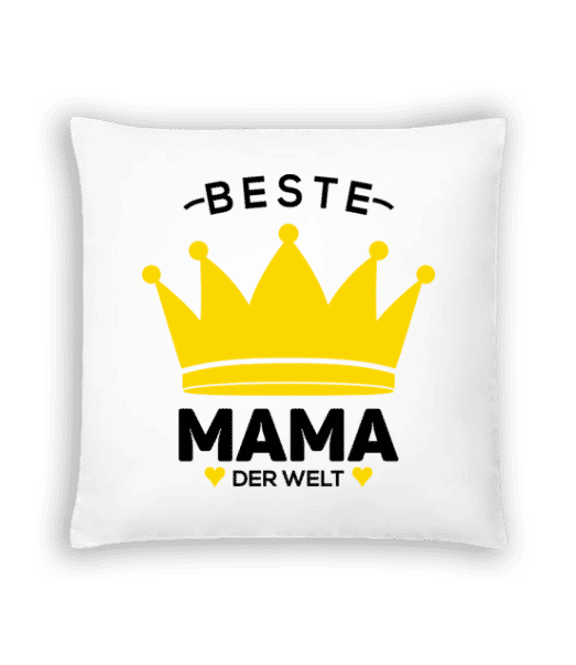 Vorschau: Beste Mama Der Welt - Kissen - Weiß - Vorne