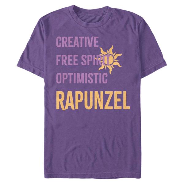 Vorschau: Disney Prinzessinnen - Rapunzel List - Männer T-Shirt - Lila - Vorne