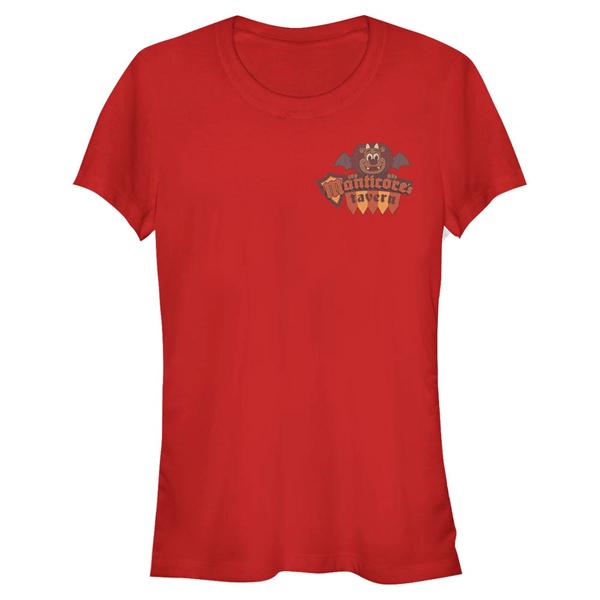 Aperçu: Pixar - En avant - Manticore Tavern - Femme T-shirt - Rouge - Devant