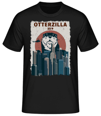 Otterzilla - Men's Basic T-Shirt - Black - Front