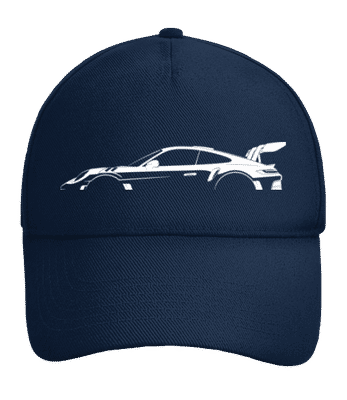 'Porsche 911 GT3 RS (992)' Silhouette - Nastaviteľná šiltovka - Namornícka modrá - Predné