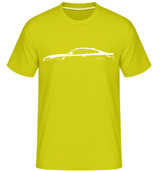 Preview: 'BMW M4 Coupe G82' Silhouette -  Shirtinator Men's T-Shirt - Lime - Front