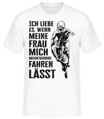 Ich Liebe Meine Frau Mountainbike Fahren · Männer Basic T-Shirt