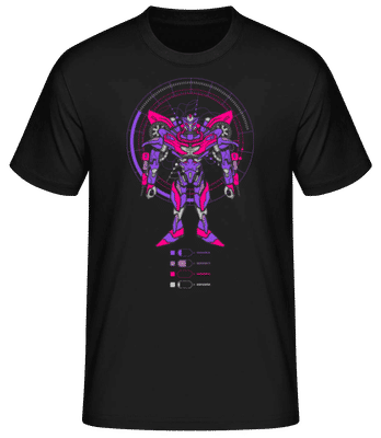 Transformer Lady - Männer Basic T-Shirt - Schwarz - Vorne