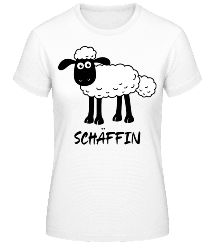 Vorschau: Schäffin - Frauen T-Shirt B&C - Weiß - Vorne