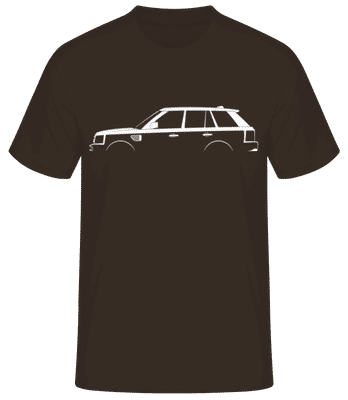 'Range Rover Sport (2005)' Silhouette - T-shirt standard Homme - Marron - Devant