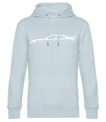 'Jaguar XE Project 8' Silhouette - Pánska štandardná mikina s kapucňou - Svetlo modrá - Predné