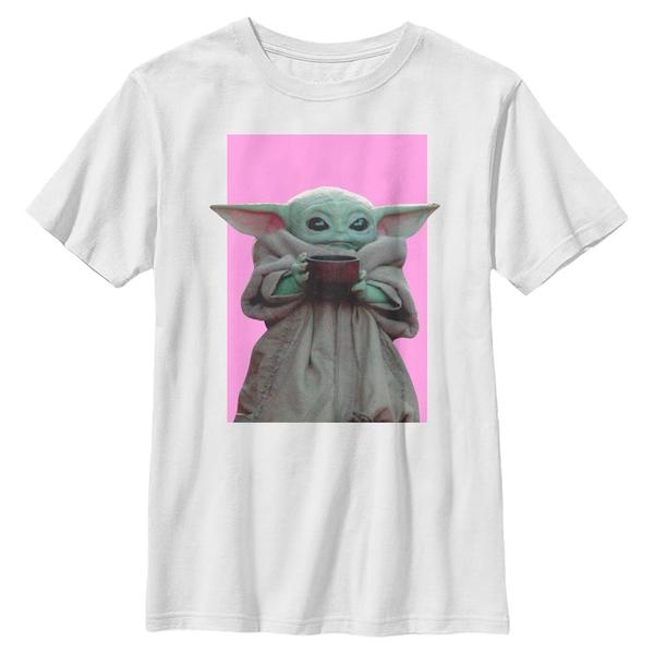 Aperçu: Star Wars - The Mandalorian - The Child Pink Child - Enfant T-shirt - Blanc - Devant