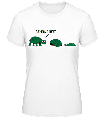 Gesundheit Schildkröte - Frauen Basic T-Shirt - Weiß - Vorne