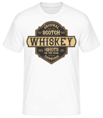 Original Scotch Whiskey - Camiseta básica para hombre - Blanco - delante