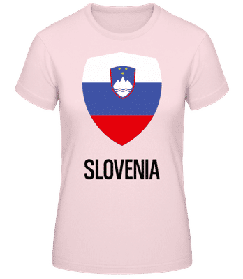 Slovenia - Women's Basic T-Shirt - Pink - Front