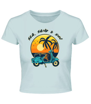 Sea Sand Sun - Crop top - Bleu clair - Devant
