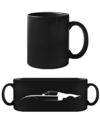 'Ford GT (2005)' Silhouette - Taza negra - Negro - delante